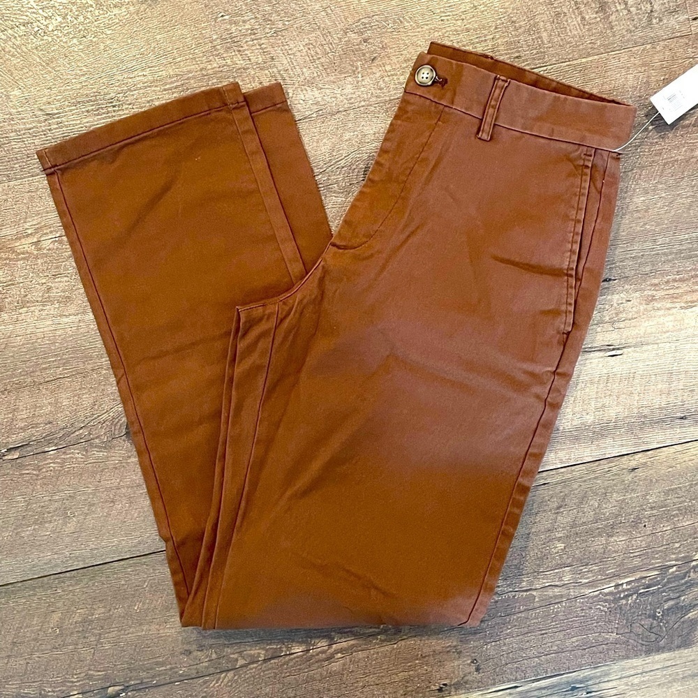 Old Navy Men’s Light Brown Straight Fit Built in Flex Pants Size 30x32 NWT
